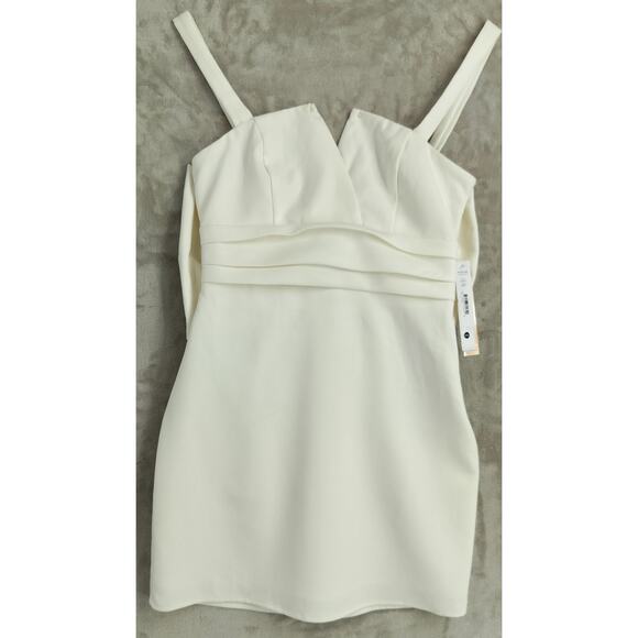 Aqua Bow Back Mini Dress White - Picture 10 of 11